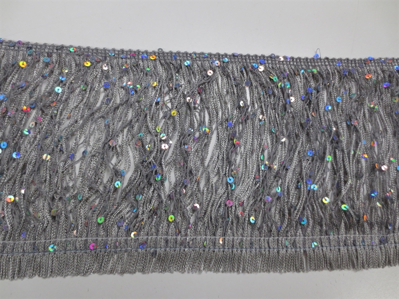 Frans Silver/paljetter 15 cm