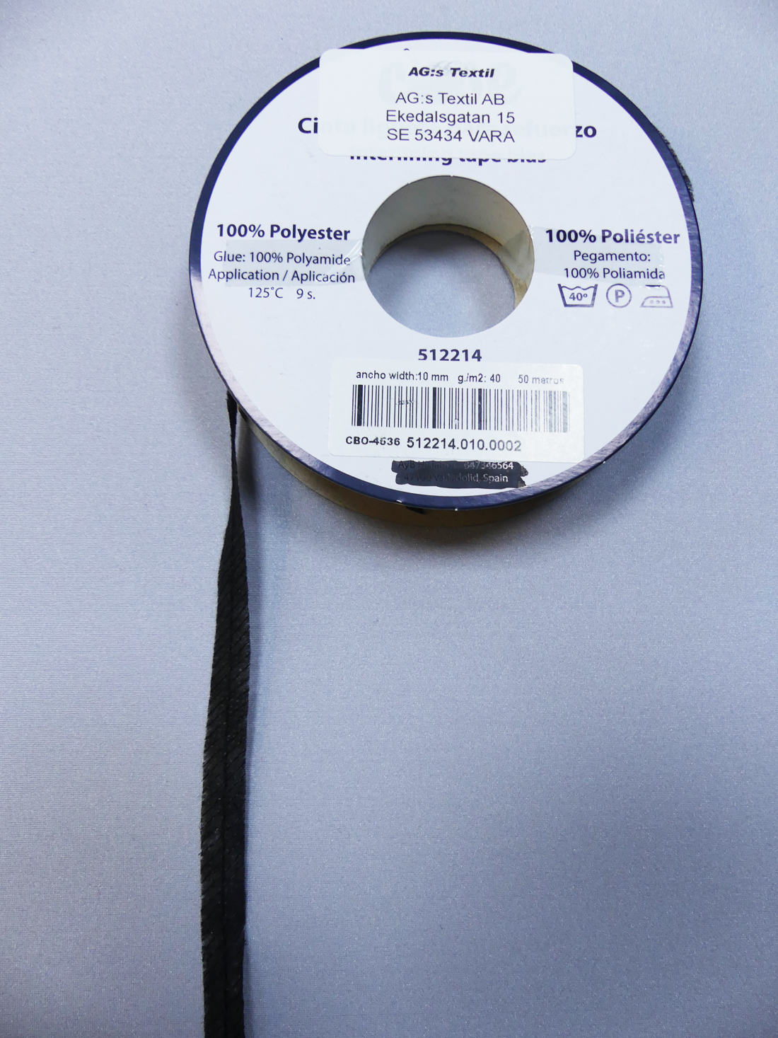 Formband svart metervara