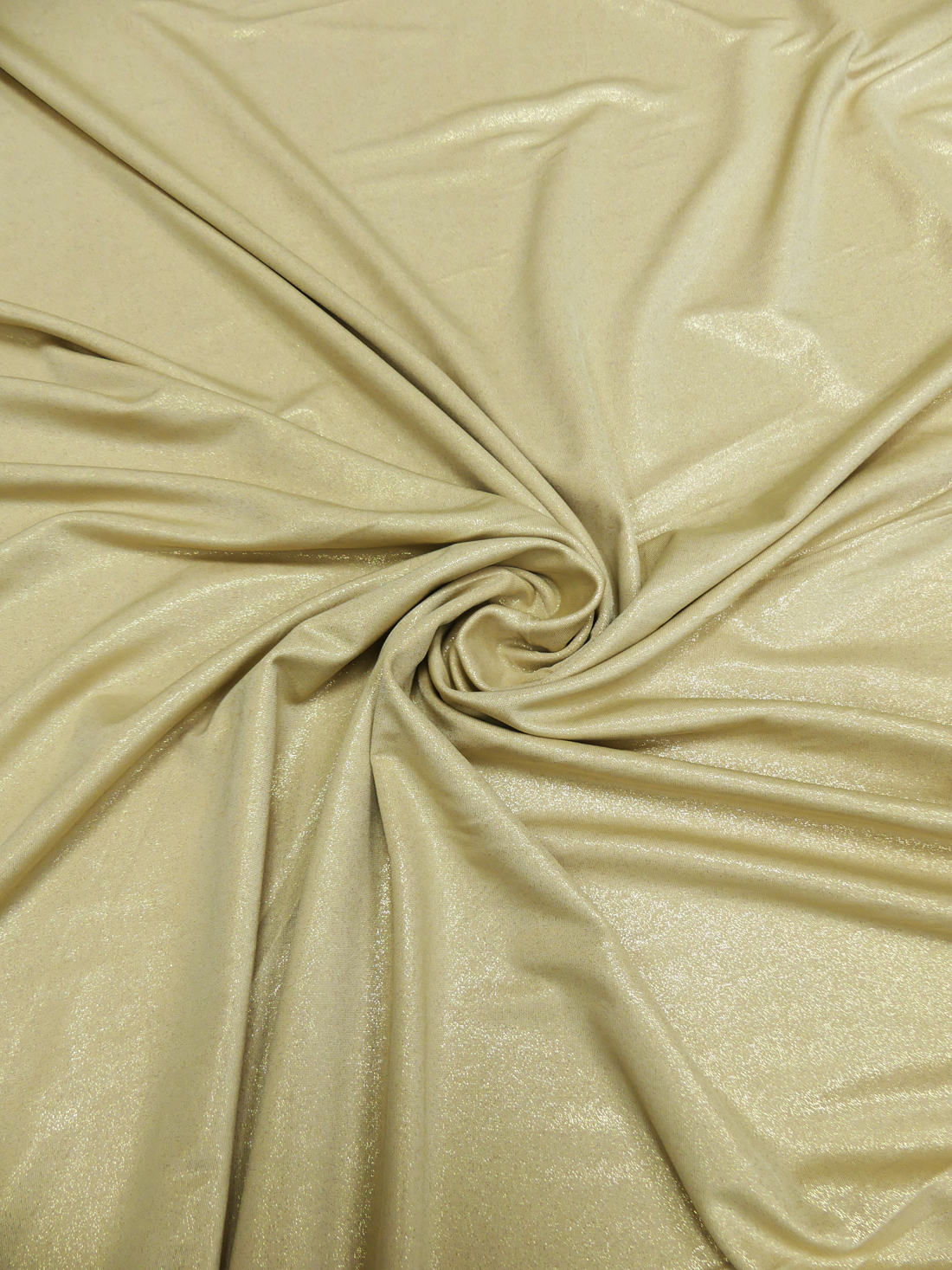 Polyestertrikå Beige med guldglitter