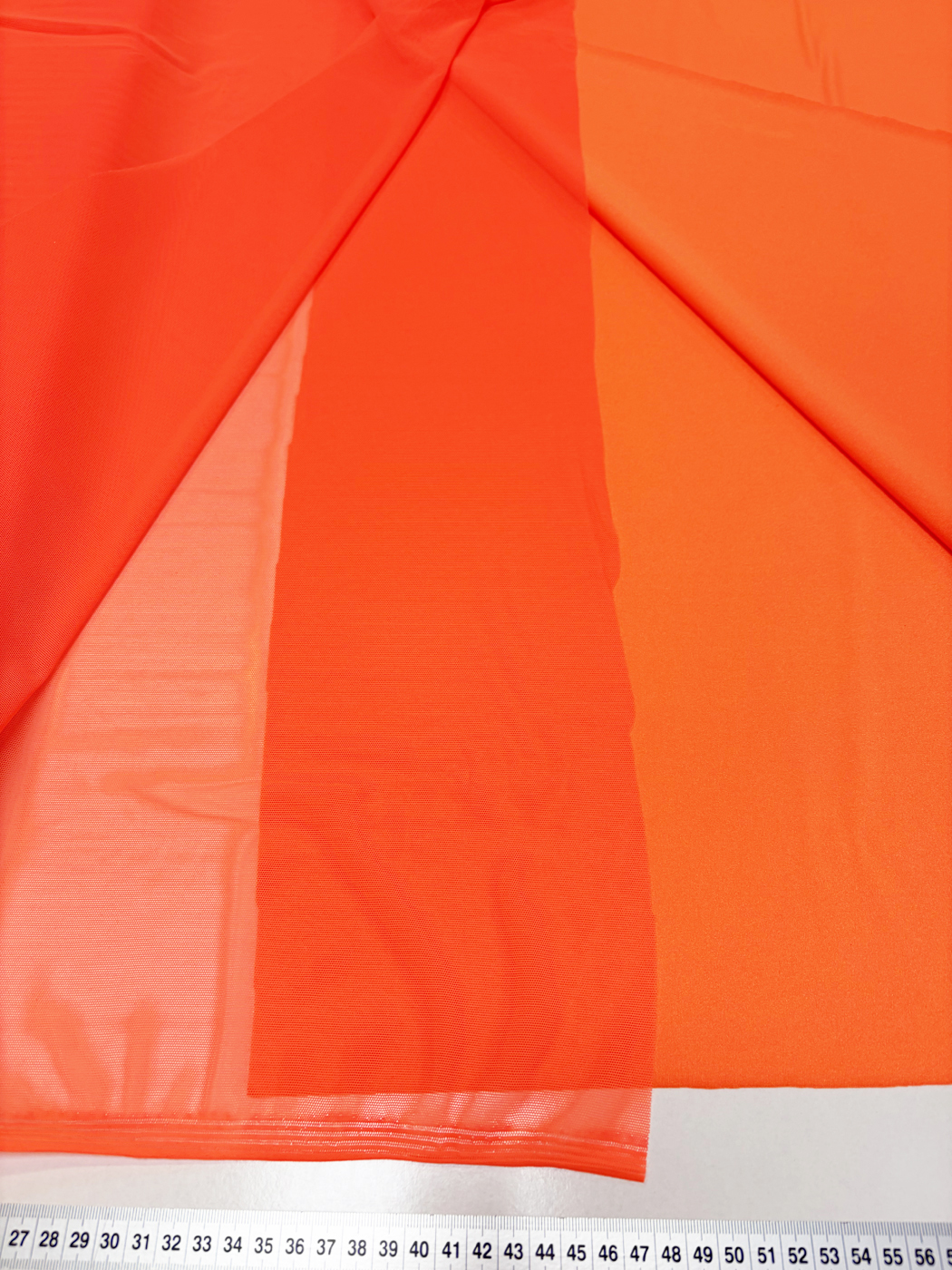 Stretchmesh Neonorange (udda färgbad)