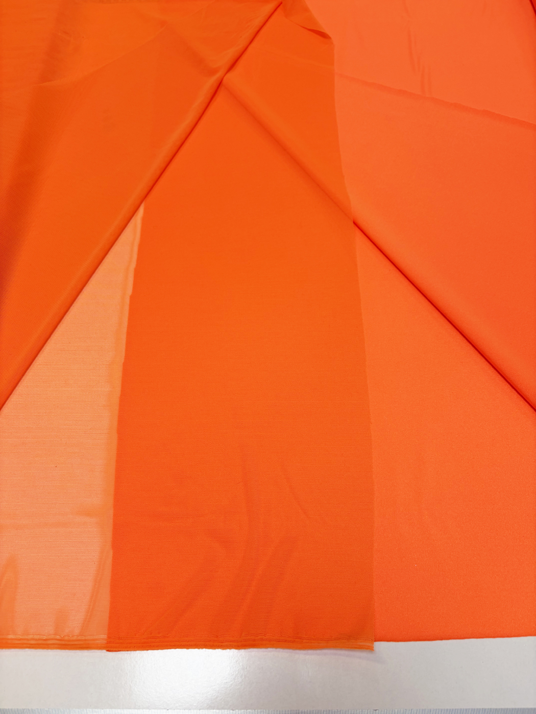 Stretchmesh Neonorange (udda färgbad)